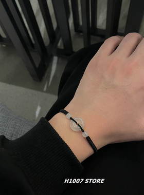 平安扣手链小众设计情侣手串编织