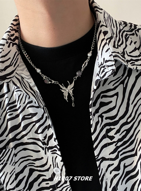 冷淡风液态蝴蝶锁骨链