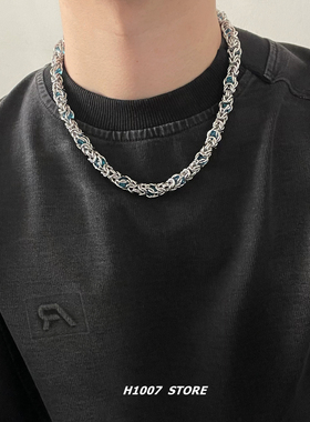 嘻哈风项链小众设计高级感蛇骨链