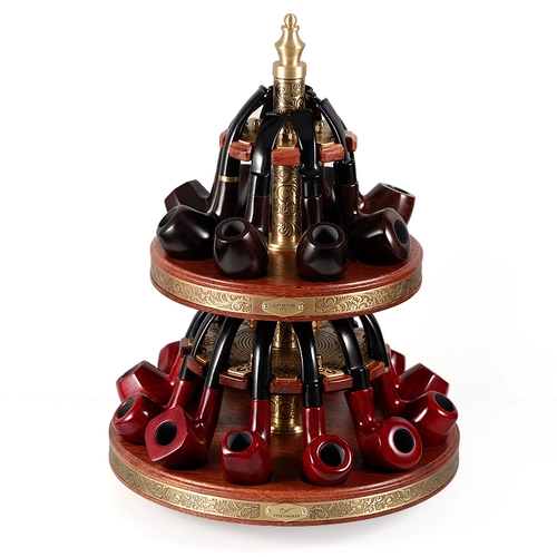 Jifeng Monsoon Smoke Display Sead Copper Counting Flower Pineapple Grid Вращение Деревянное.