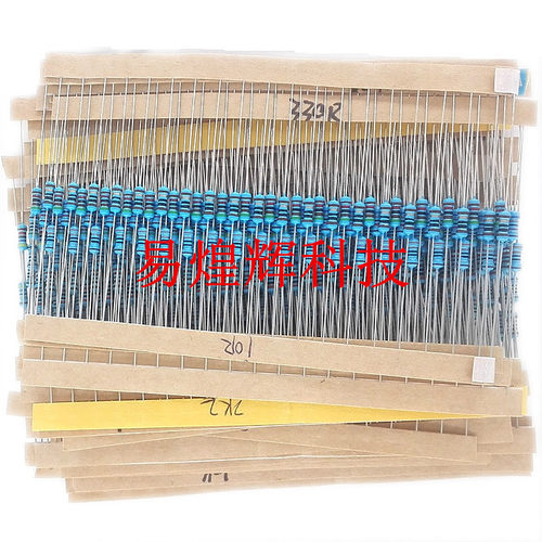 1/4W 1/2W 1W 2W 3W 四色 五色环电阻1%精密度 碳膜金属膜电阻包 - 图0