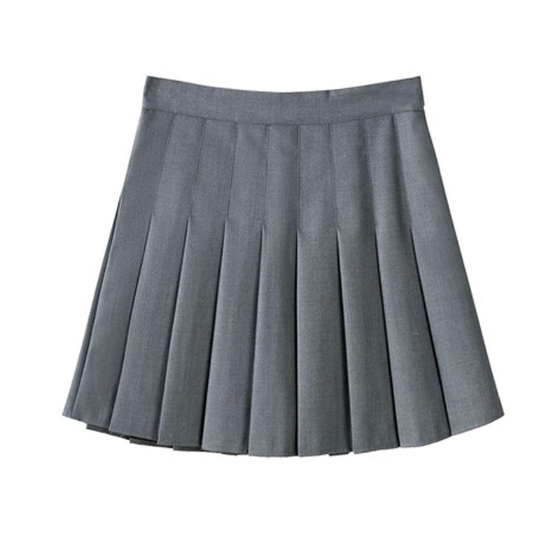 百褶裙女a字半身裙秋冬季2023年新款高腰显瘦黑灰色短裙西装裙子 - 图3