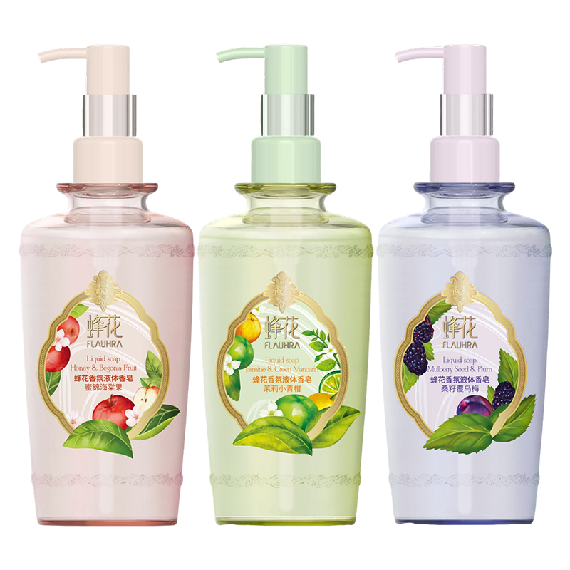 【新品】FLAUHRA蜂花香氛液体香皂系列游园果纪295g蜜锦海棠果