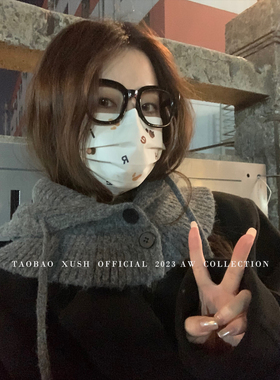 XUSH巴拉克拉法帽围脖帽子一体