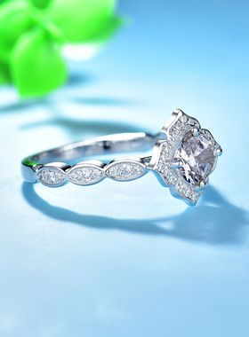 卓蝶珠宝肥正方仿戒指植物花卉女