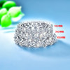 Zhuodie jewelry t family round row ring women's imitation diamond ring