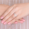 Zhuodie jewelry t family round row ring women's imitation diamond ring