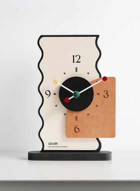 简约高档装饰摆件钟表装饰