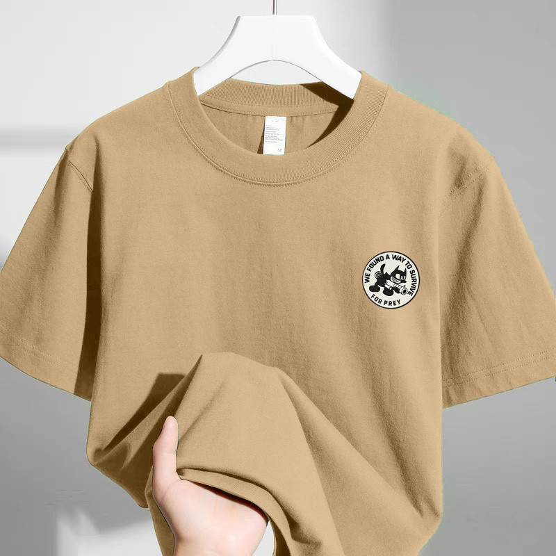 夏季短袖t恤男宽松大码潮流男士半袖体恤学生上衣打底衫外贸尾货