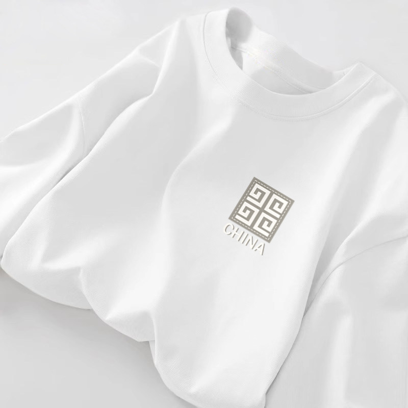 秋季男士新款长袖T恤中国风印花百搭打底衫潮流男装秋衣体恤特价