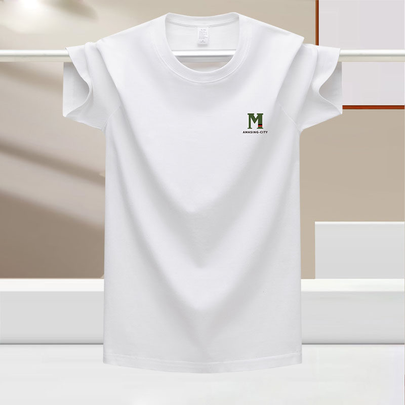 冰丝男装2024夏季新款短袖T恤男士潮流百搭长袖T恤上衣秋衣打底衫