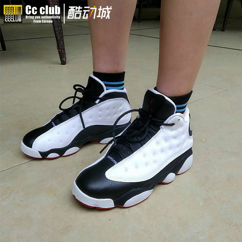 Air Jordan 13 GS AJ13熊猫18年复刻 篮球鞋 884129-104 - 图2