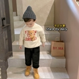 Флисовая толстовка для мальчиков, осенний демисезонный детский пуховик, детская одежда, в западном стиле, увеличенная толщина