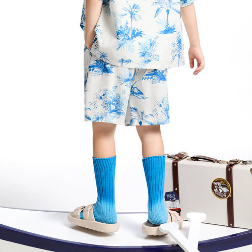 【商场同款】安奈儿童装男童中裤夏新款休闲纯棉裤子AB526662 - 图1