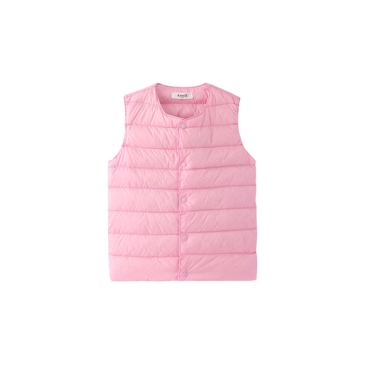 安奈儿旗舰店安奈儿童装男女童羽绒马甲冬新款洋气中大童保暖坎肩背心鸭绒3