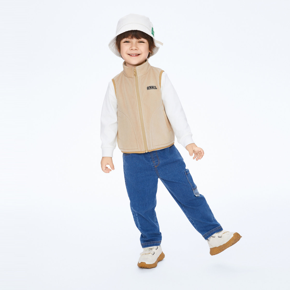 【商场同款】安奈儿童装男童牛仔裤春新款弹力长裤XB416531,淘宝优惠券,粉丝福利购,淘宝优惠卷