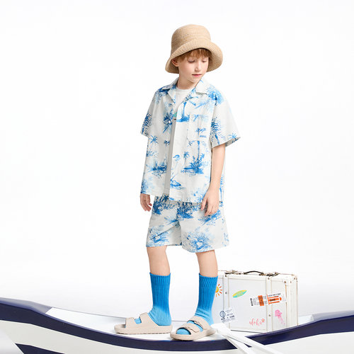 【商场同款】安奈儿童装男童中裤夏新款休闲纯棉裤子AB526662 - 图2