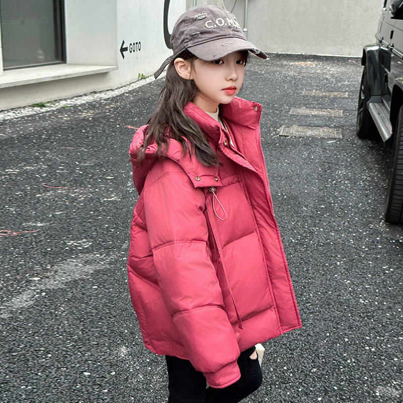 女童冬装羽绒服2025新款中大童加厚连帽女孩洋气白鸭绒保暖外套潮,淘宝优惠券,粉丝福利购,淘宝优惠卷