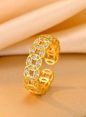 合金戒指 重工时尚轻奢不易撞款2026新款戒指轻奢指环气质复古