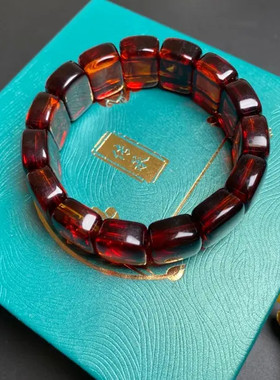 非金属亚克力手链 精美百搭简约手链收藏款DIY方手牌红色传承老型