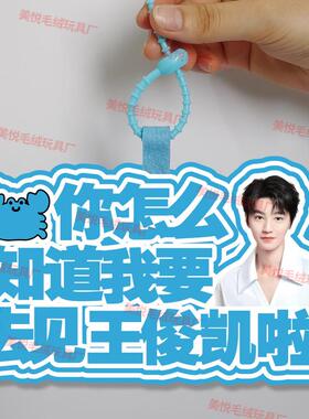 你怎么知道我要去看王俊凯啦不织布挂件定制应援背包挂饰书包