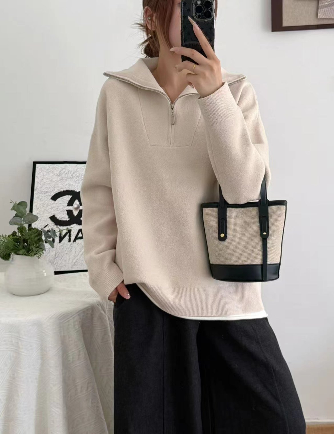 81096蓝粒绒针织厚款长袖秋冬季常规款毛针织衫打底连帽毛衣,淘宝优惠券,粉丝福利购,淘宝优惠卷