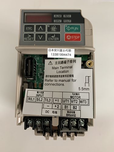 全新安川变频器J1000系列 CIMR-JB2A0006BBA/BAA三相220V/0.75KW-图3