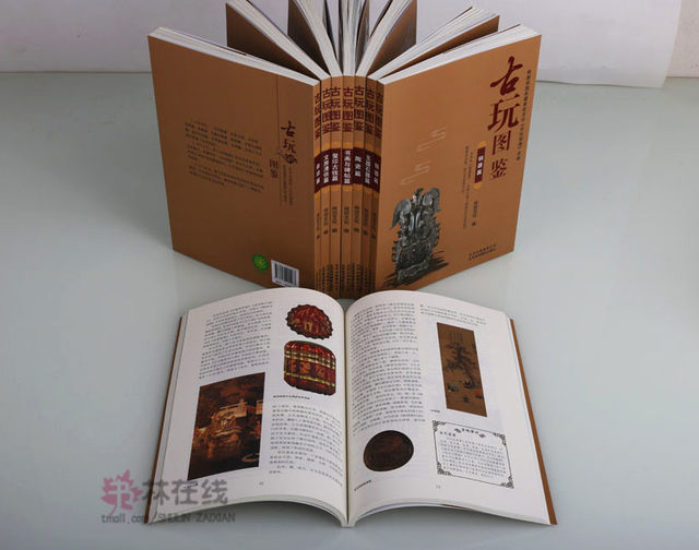 Antique Illustrated Book Series (8 volumes in total) Antique Guide compiled by the Republic of China collector Zhao Ruzhen Furniture Bronze Jade Stone Carving Ceramics Miscellaneous Study and Qing Dynasty Seals Ancient Coins Calligraphy and Painting and Stele Inscriptions Beijing Art Photography