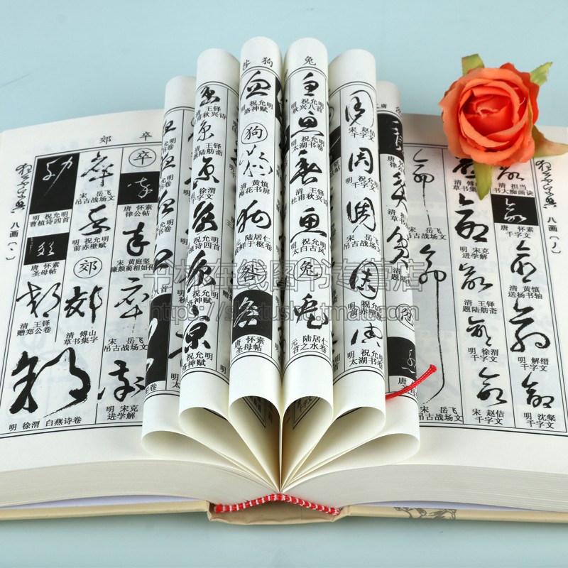 中国书法狂草字典 草书大字典 32开精装繁体简体书法字典辞典大全带笔画索引 中国书法毛笔书法字典草书字帖练字临摹字帖工具书籍