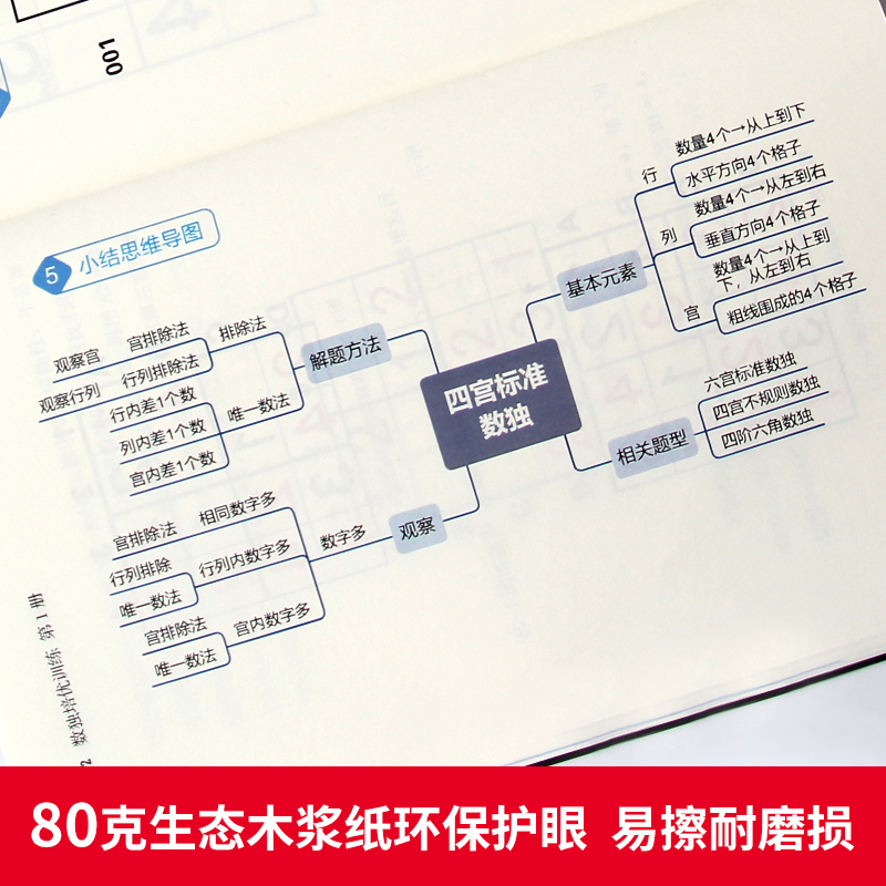 正版共6册数独培优训练黄中华黄明睿著培养孩子专注力逻辑推理分析能力数独阶梯训练四六九宫标准和变形数独解题技法中小学生书籍 - 图3