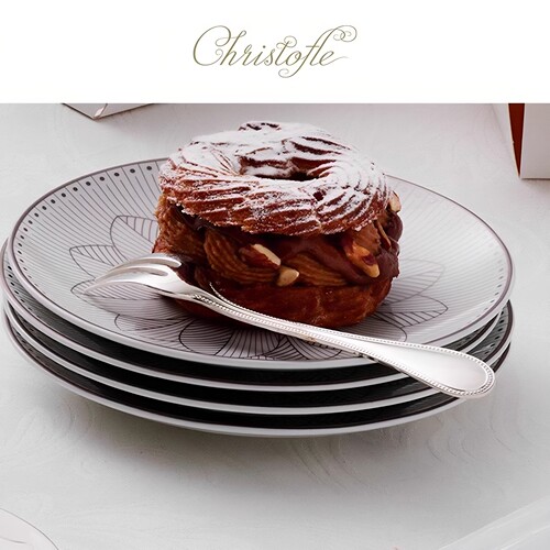 CHRISTOFLE 昆庭 Perles珍缘不锈钢正餐甜品刀叉餐勺家用送礼 - 图2