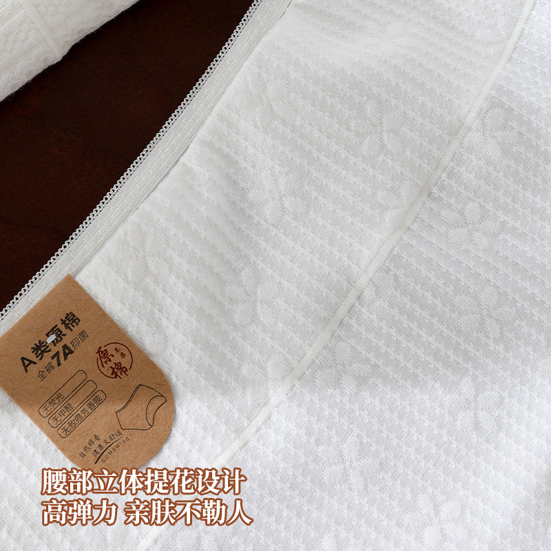 女士内裤纯棉高腰全棉加长裆7a类抗菌零染原棉加长裆白色三角短裤,淘宝优惠券,粉丝福利购,淘宝优惠卷