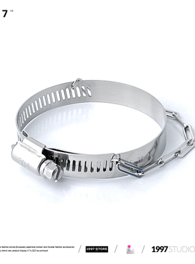 机能风男女不锈钢小众手镯