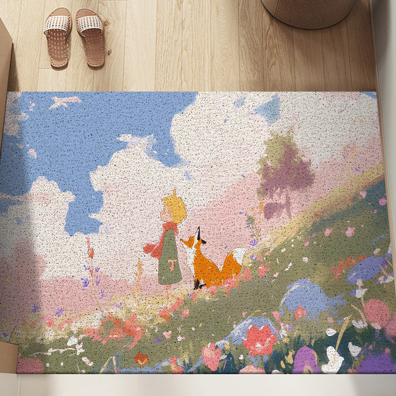 可爱卡通入户丝圈地垫耐磨玄关大门垫刮泥蹭土脚垫可裁剪地垫,淘宝优惠券,粉丝福利购,淘宝优惠卷