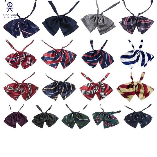 伊顿纪德学院风童装学生饰品大童儿童多色条纹领花百搭领花惠