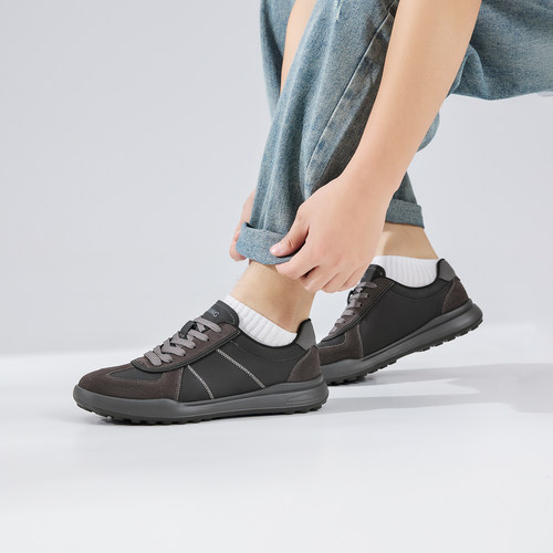 奥康 男鞋2026春季新款德训鞋复古经典时尚休闲运动鞋平底板鞋 - 图2