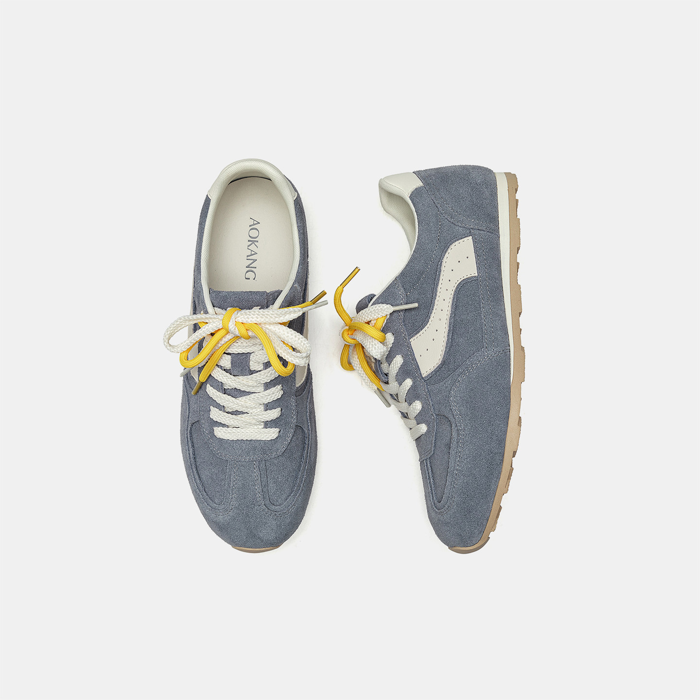 奥康男鞋2025年秋季新款潮流时尚休闲鞋百搭阿甘鞋轻便运动德训鞋,淘宝优惠券,粉丝福利购,淘宝优惠卷