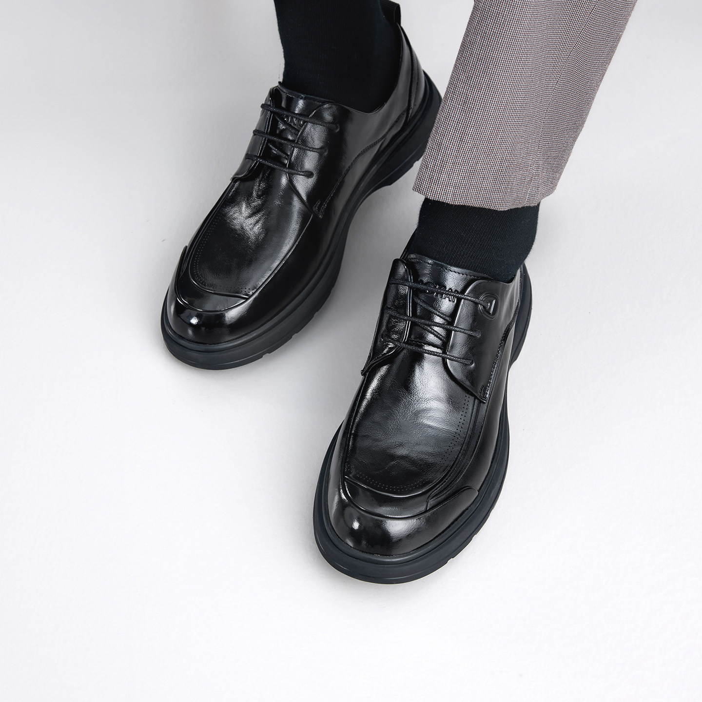 奥康 男鞋2026春季新款正装皮鞋手抓纹商务真皮软底舒适德比鞋,淘宝优惠券,粉丝福利购,淘宝优惠卷