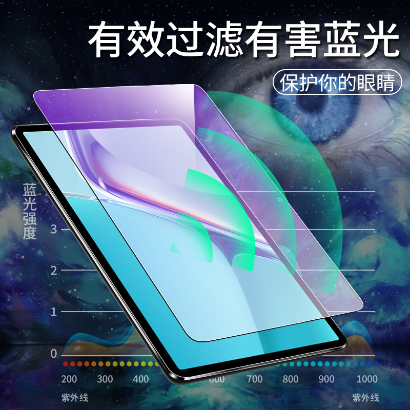 适用华为matepad11钢化膜matepadair平板2023保护膜matepadpro12.6贴pad13.2电脑10.4英寸5m6青春版matepadse - 图1