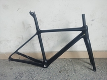 No-label black full inner routing carbon fiber road frame