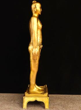 黄铜针灸铜人全身穴位经络模型