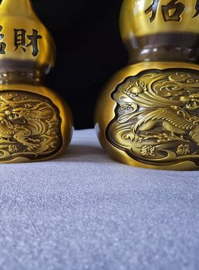 纯铜貔貅麒麟葫芦同期工艺品摆件
