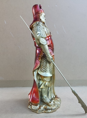 关公摆件纯铜客厅店铺酒店供奉