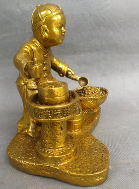 吉祥纯铜时来运转招财摆件