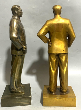 纯铜周总理革命风家居客厅全身像