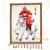 Inner Mongolia style Genghis Khan craft hanging painting
