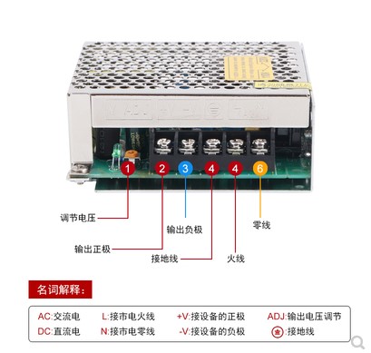 直流75W开关电源S-75-24V小型LED灯带AC转DC5 12 24V小体积变压器 - 图2