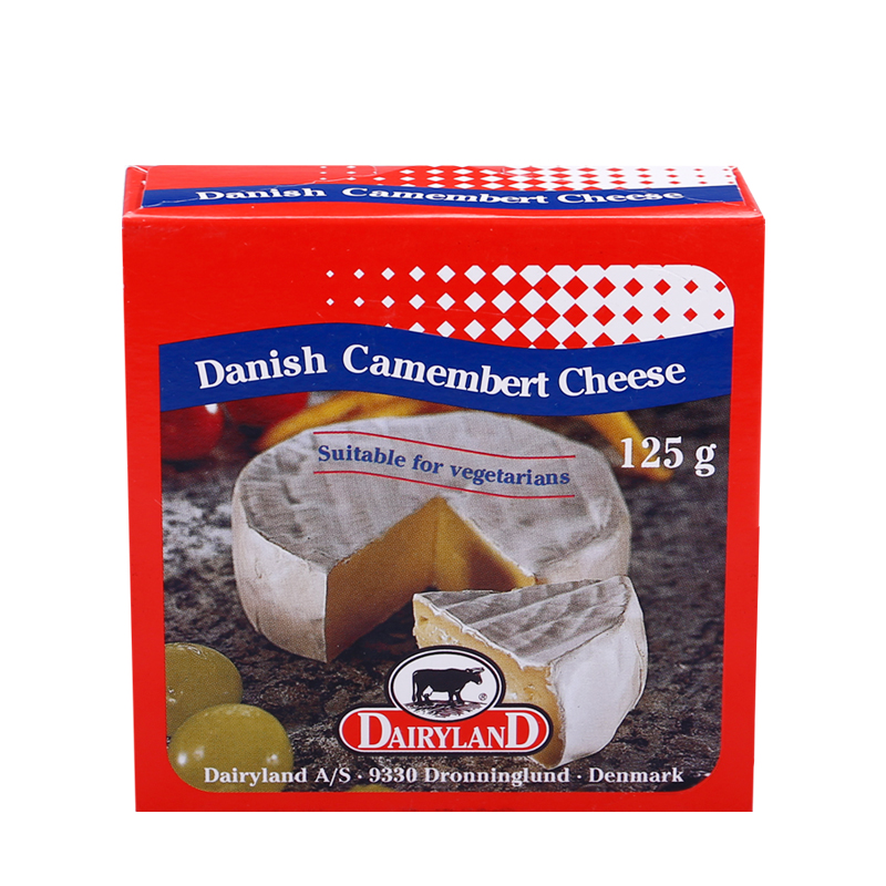 丹麦金文必然芝士Danish Brie cheese白霉软奶酪即食布里奶酪125g - 图0