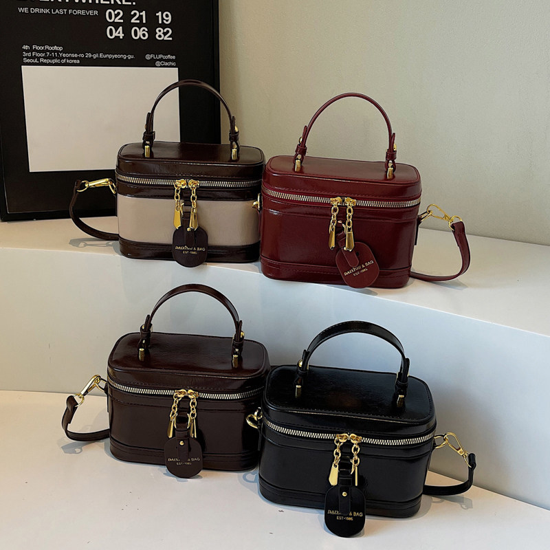 高级感小众包包女2025新款春夏百搭复古斜挎包女士手提盒子化妆包,淘宝优惠券,粉丝福利购,淘宝优惠卷