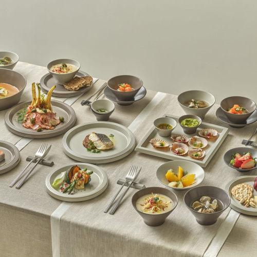 韩国直邮代购odense浮雕手工陶瓷高档餐具汤饭面酱料碗沙拉盘碟子 - 图3